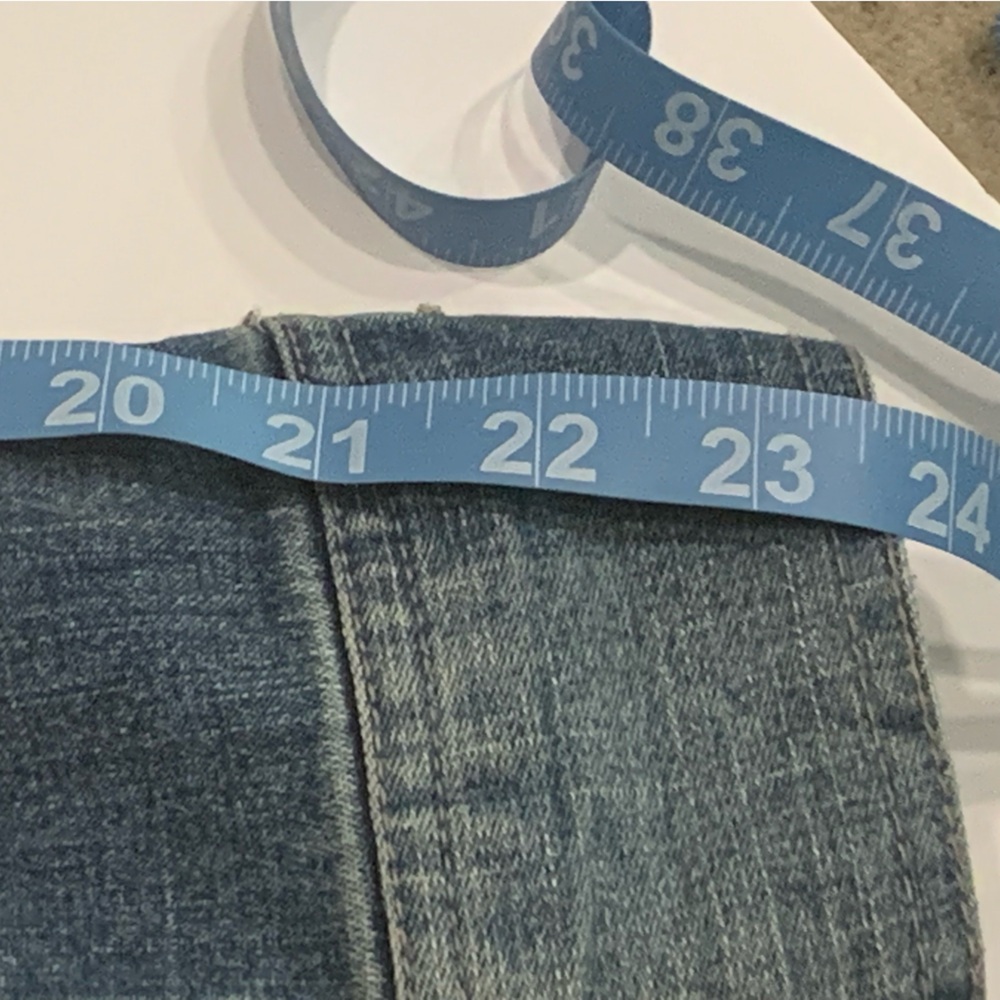 Cropped Front Zip Blue Jean Denim Jacket - Picture 11 of 12